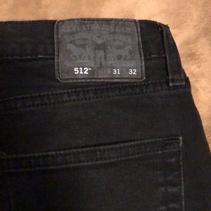 Black 31x32 Levi’s 512 Jeans